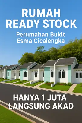 Rumah Subsidi di Cicalengka Bandung, Booking hanya 500 ribu, terbatas