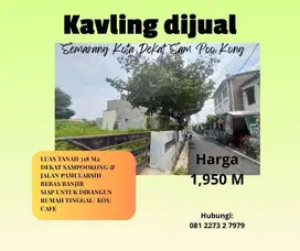 DJUAL Cepat Tanah Kavling Tengah Semarang Kota Dekat Sam Poo Kong
