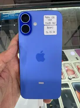 Iphone 16 plus 128 blue ibox bh 100 cc20 like new garansi mei 2026