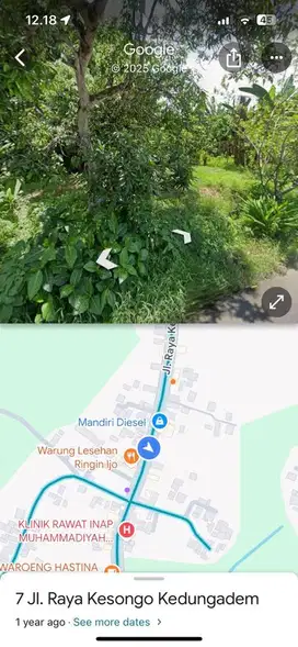 Dijual tanah pinggir jalan raya