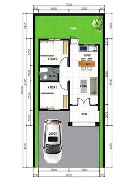 Moyudan Sleman, Info Rumah Yogya Model Bali Style Type 50