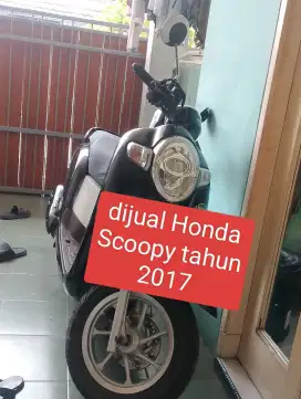 Honda Scoopy  tahun 2017 tinggal gas