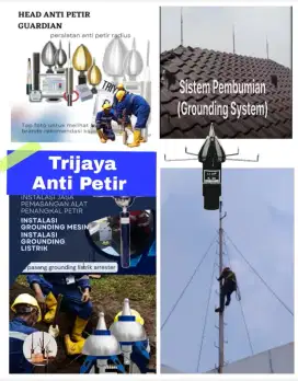 Ahli jasa pasang penangkal petir dan grounding mesin