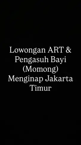 ART Momong Menginap