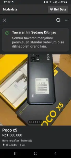 Di Jual HP Poco x5 5G