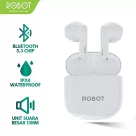 T60 Wireless Earphone Airbuds TWS Bluetooth - Putih
