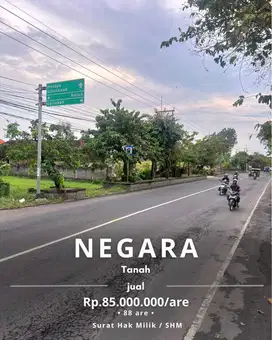 Tanah Negara Tengah Kota Dekat Alun Alun Kota Negara Bali