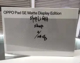 OPPO Pad SE Matte Display 4/128 Silver BNIB Garansi Resmi Indonesia