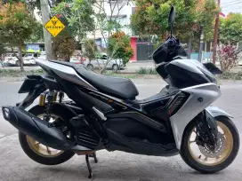 (DP 500 Rb)‼️ Plat B TangKot Aerox S ABS Keyless Connected Silver 2022