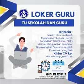 LOWONGAN KERJA TATA USAHA SEKOLAH