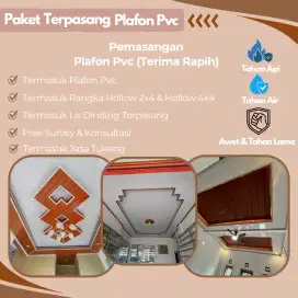 Paket Terpasang Plafon Pvc