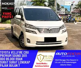 Toyota Vellfire 2.4 V AT CBU Fullspec Premium sound nik 2011