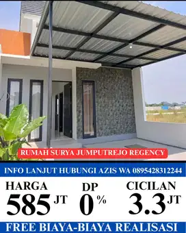 Rumah baru surya jumputrejo regency sidoarjo dekat stasiun gedangan