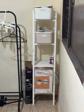 Bundling Rak IKEA 4 tingkat putih + Oven Toast Vertikal Kris Ace Hardw