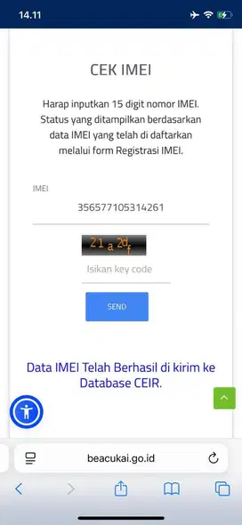 iPhone 11 128gb beacukai lengkap