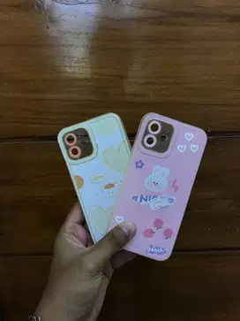 Softcase Texture Solid Lens Print iPhone 12