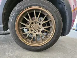 Velg rays CE28 mulus gold doff Ring 15 R15 lubang 8