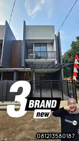 Dijual 3 rumah baru di medang lestari