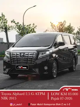 Alphard 2.5 G ATPM  AT Hitam 2015 Denza