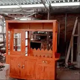 Booth Gerobak Kayu Custom – Cocok Usaha Minuman & Makanan