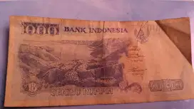 Uang kuno 1000 rupiah tahun 1992