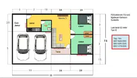 Barat Mall Luwes Kartasura. Perumahan Cluster (SHM), Hrg Terjangkau