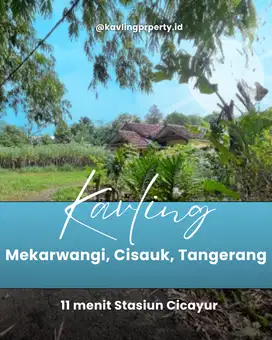 Tanah Kavling Mekarwangi Cisauk, 2 Unit Terima Lahan Siap Bangun