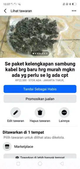Se paket samubgan kabel serba guna brg baru hrg murah se lg ada cpt