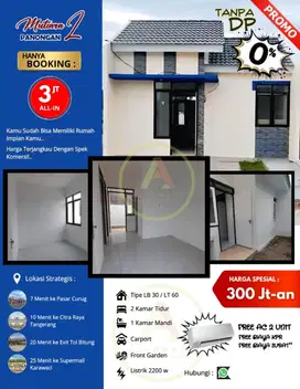 Dengan Tiga juta Rupiah kamu sudah bisa memiliki rumah impianmu