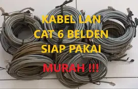 KABEL Set LAN UTP Cat 6 Cat6 Belden Original Siap Pakai