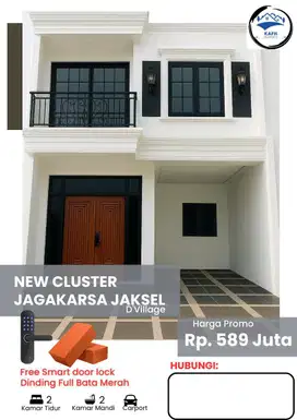 Rumah Minimalis Cluster Srengseng Sawah dekat Stasiun Lenteng Agung