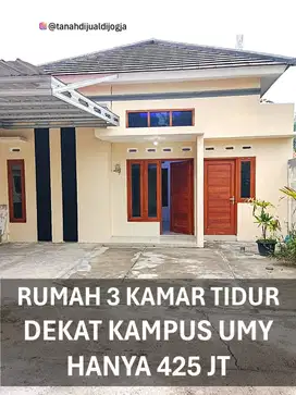 Rumah dkat Kampus UMY Siap Huni di Kalirandu Bangunjiwo Kasihan Bantul