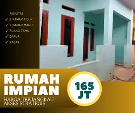 RUMAH MURAH 2 KAMAR SIAP HUNI HANYA 165 JUTAAN