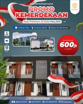 RUMAH KOS PREMIUM STRATEGIS KOTA MALANG DEPAN UMM