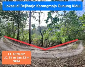 Jual Tanah murah di Bejiharjo dekat kota Wonosari Gunungkidul
