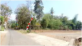 Jalan kavling lebar dan view hijau – tanah dijual Jogja lokasi Mororej