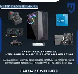 PC Gaming Intel Core I3 10105F with NVIDIA GTX 1660 Super 6GB GDDR6