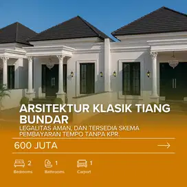 Tanpa KPR! Rumah Klasik 2KT di Pucangan, 3 Menit dari UIN Sukoharjo