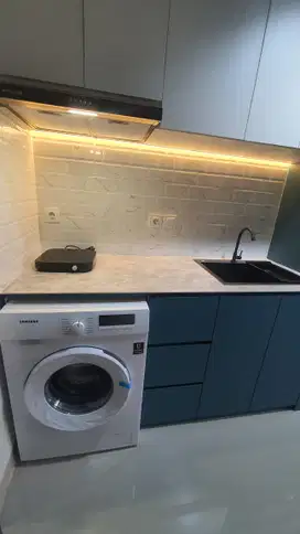 Furnish Baru Sewa Studio Amarta Patraland dg Mesin Cuci
