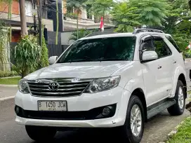 FORTUNER G LUX 2.7 AT BENSIN 2012 PUTIH