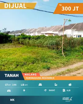Butuh Cepat Laku Dijual Tanah 2 Kavling di Kebonagung Malang