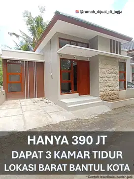 Rumah dekat Pasar Bantul di Barat Bantul Kota Proses Bangun
