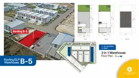 KAVLING GUDANG  ELP GEM CITY BLOK H5 & B3 JIIPE ISTIMEWA SIAP PAKAI