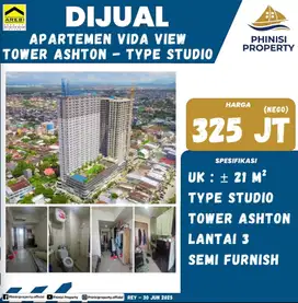 Dijual Apartemen Studio di Vida View Tower Ashton - Lantai 3