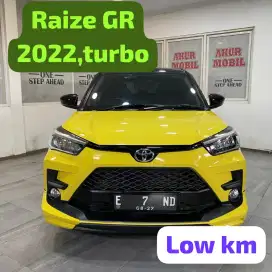 RAIZE GR 1.0 CVT 2022 MATIC KUNING stnk panjang ful ori siap pakai