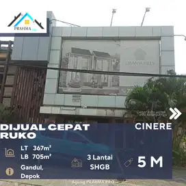 Cinere Depok Dijual Via Lelang Ruko 3 Lantai Lokasi Strategis
