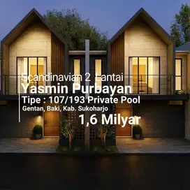 Yasmin Purbayan, Gentan. Model Scandinavian dengan Private Pool
