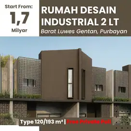 Rumah Purbayan, Gentan Industrial 2 Lantai, Free Private Poo