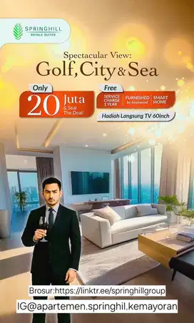 APARTEMEN SPRINGHIL KEMAYORAN UNIT BARU TOWER BARU DP 0% FREE IPL 1THN