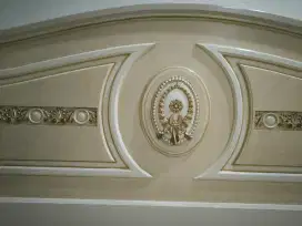 Tempat tidur custom kayu solid